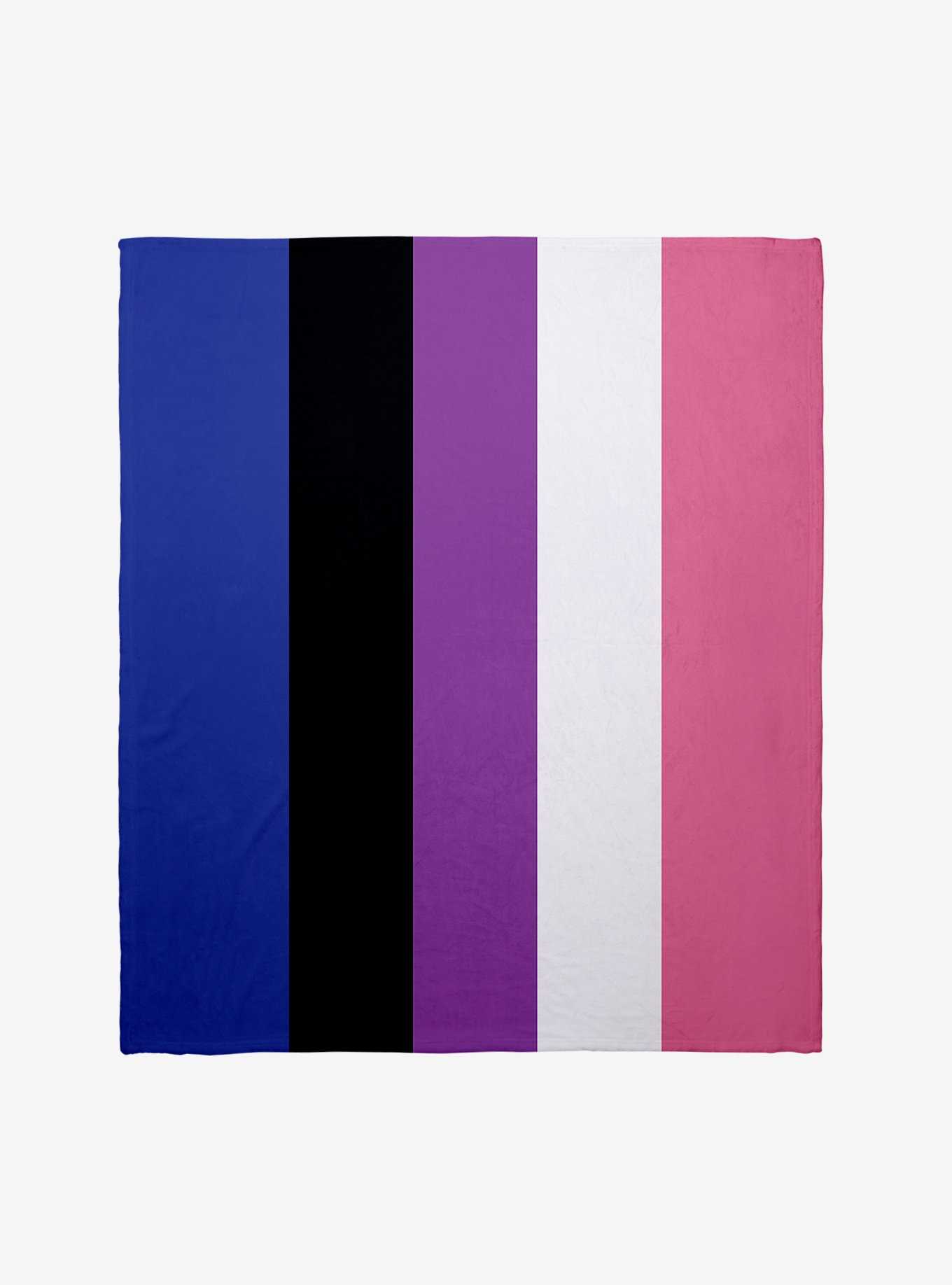 Genderfluid Flag Throw Blanket, , hi-res