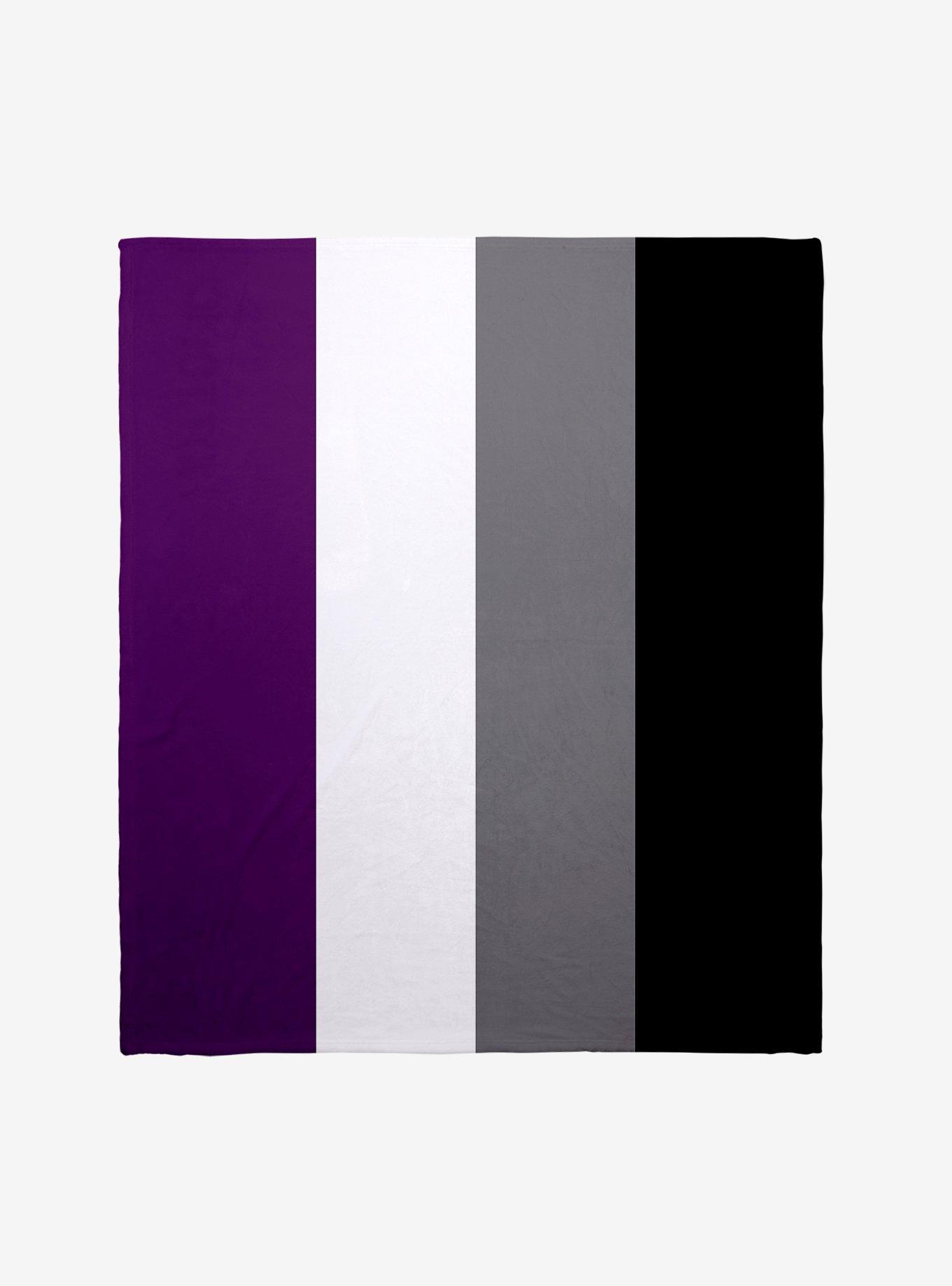 Asexual Flag Throw Blanket, , hi-res