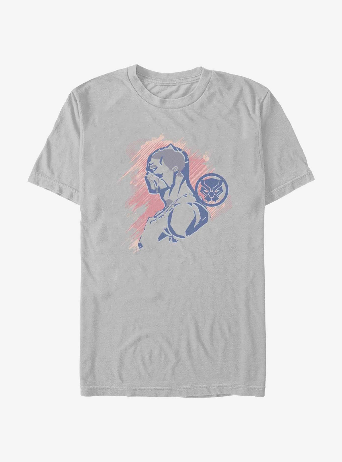 Marvel Black Panther Long Live The King T-Shirt, SILVER, hi-res