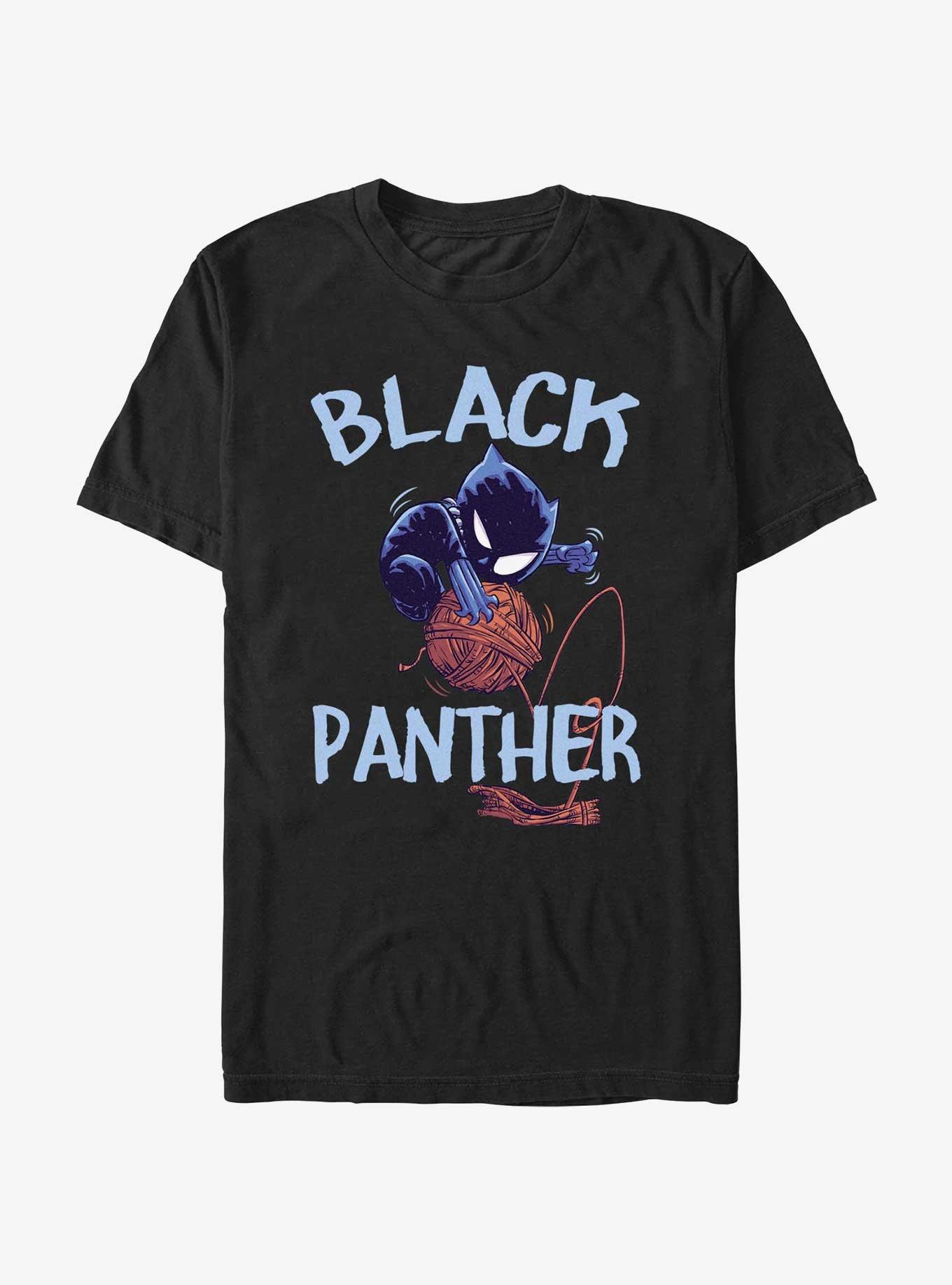 Marvel Black Panther Ball Of Yarn T-Shirt, BLACK, hi-res