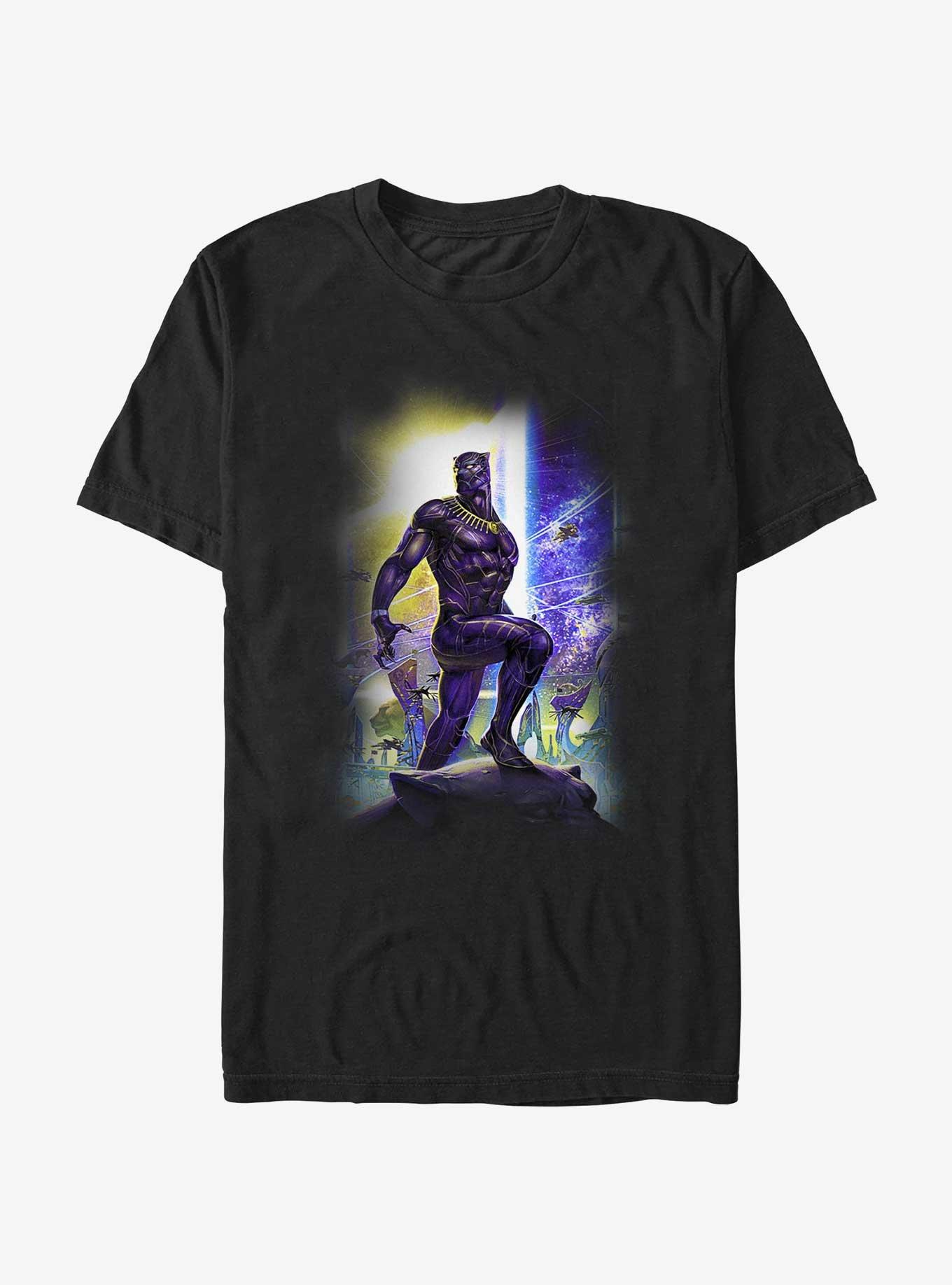 Marvel Black Panther Wakanda Battle T-Shirt, BLACK, hi-res