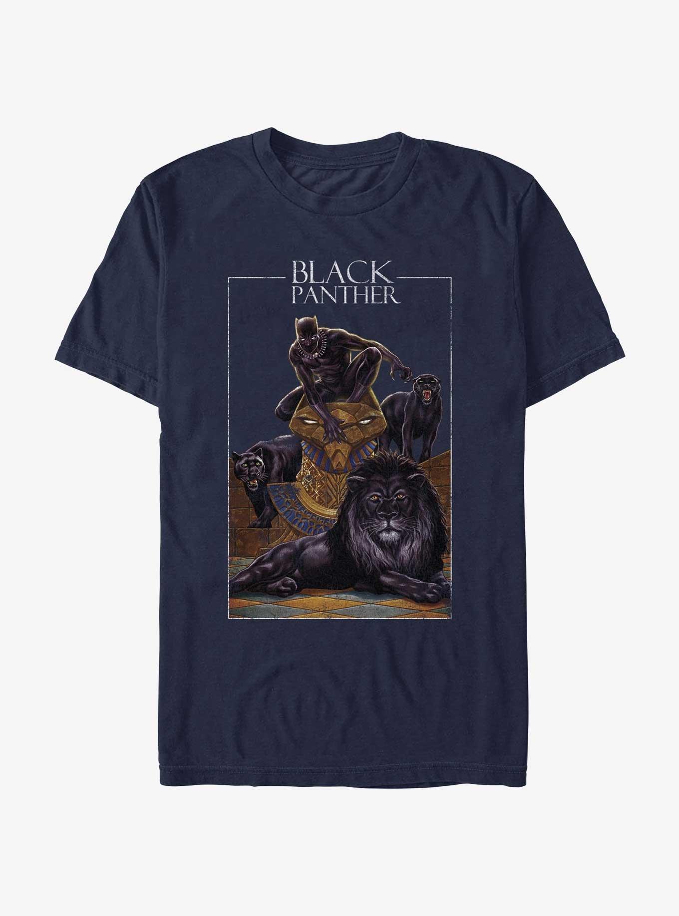 Marvel Black Panther Big Cats King T-Shirt, NAVY, hi-res