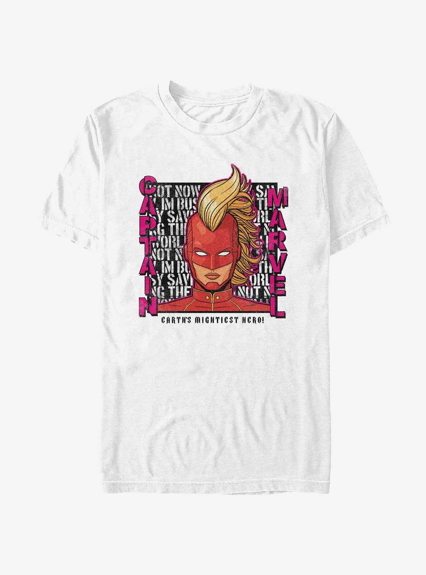 Marvel Captain Marvel Mightiest Hero T-Shirt, WHITE, hi-res