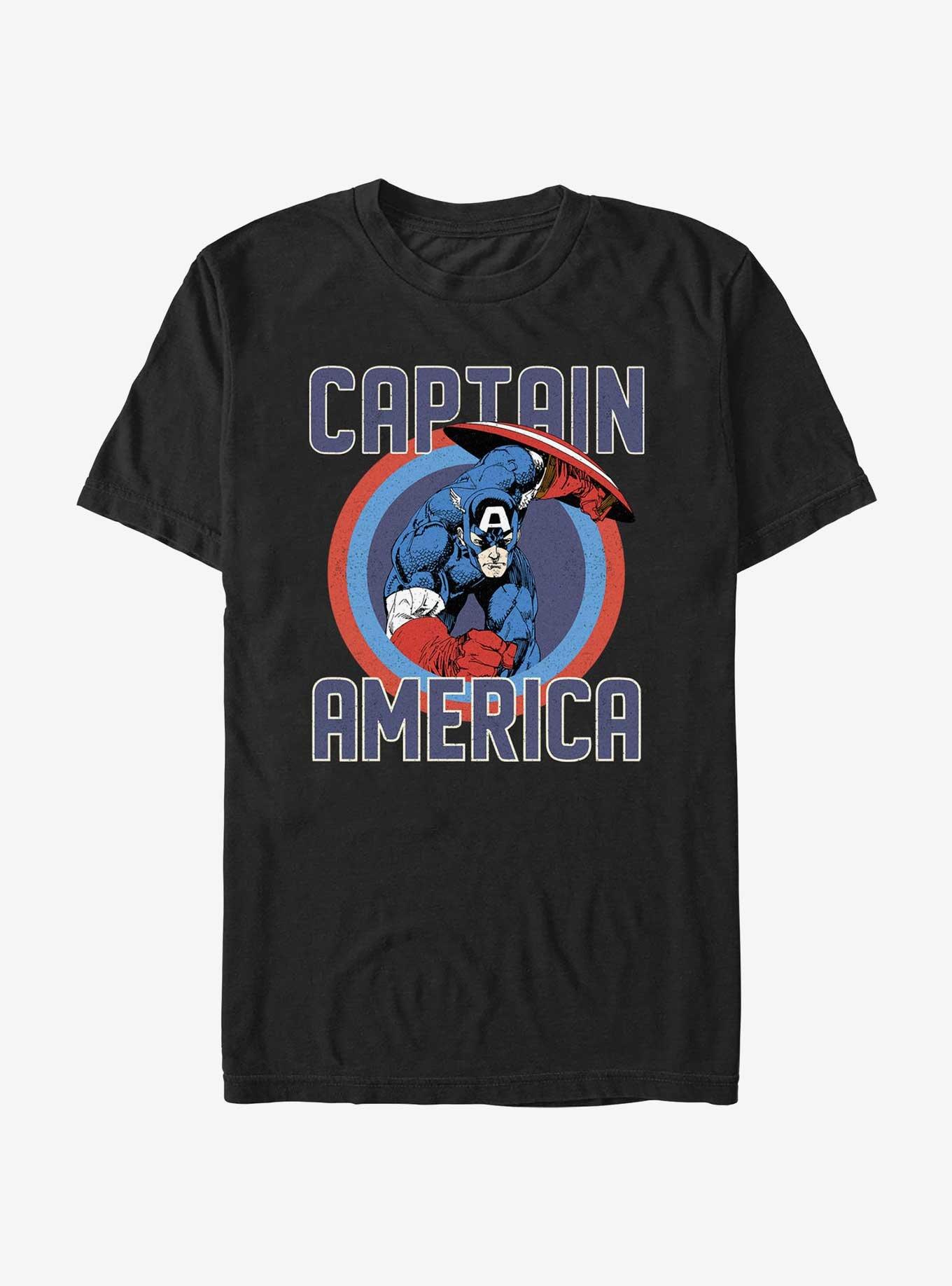 Marvel Captain America Rings T-Shirt, BLACK, hi-res