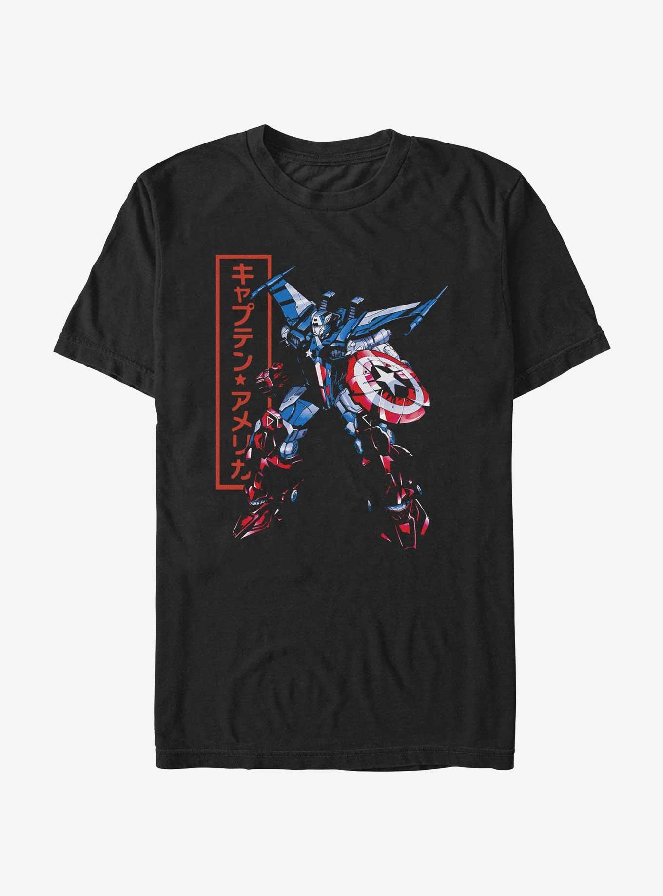 Marvel Captain America Captain Megamorph T-Shirt, BLACK, hi-res