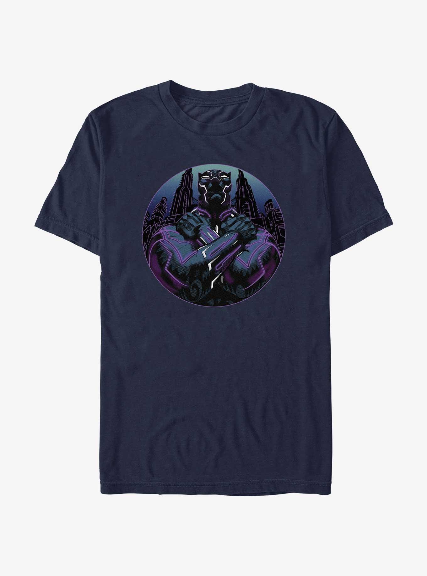 Marvel Black Panther Wakanda Badge T-Shirt, NAVY, hi-res