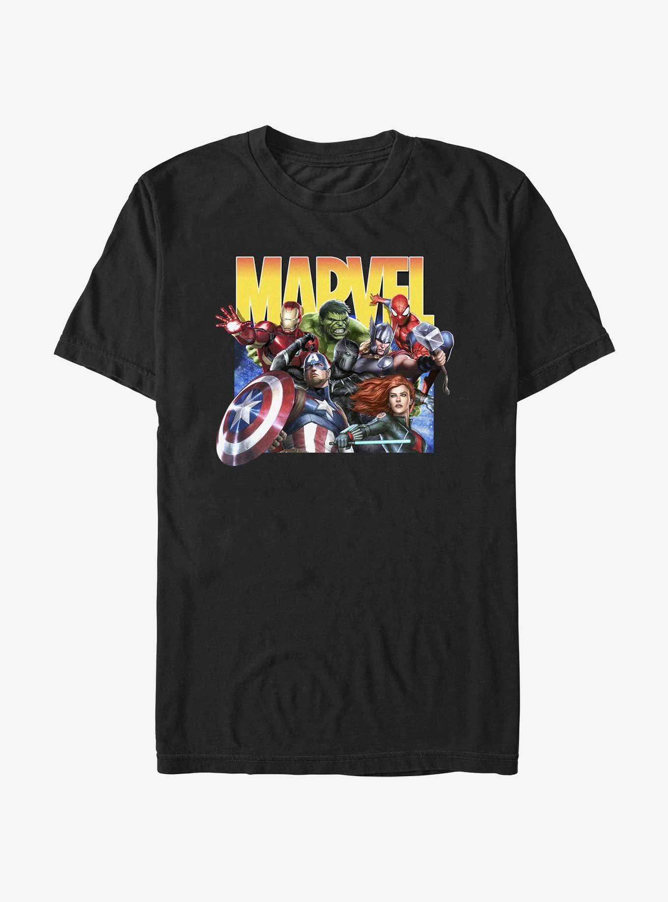 Marvel Avengers Hero Gallery T-Shirt, BLACK, hi-res