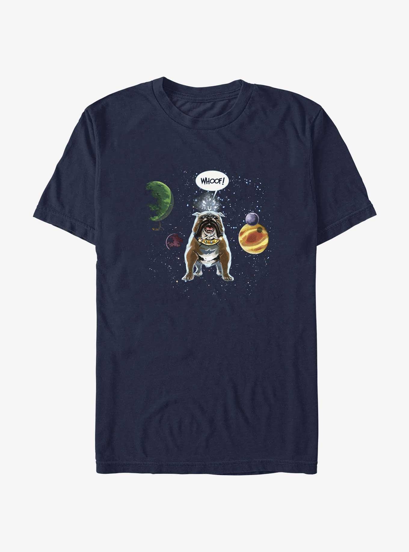 Marvel Galactic Dog Bark T-Shirt, NAVY, hi-res