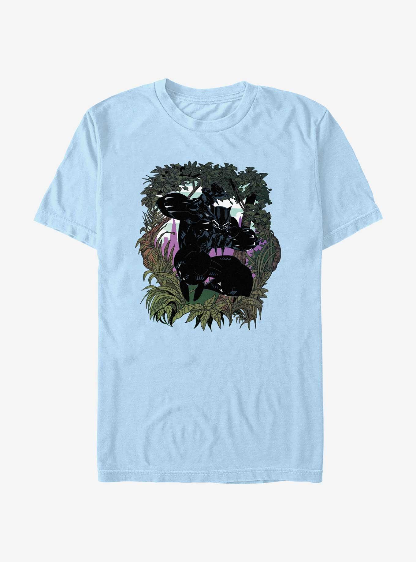 Marvel Black Panther Forest T'Challa T-Shirt, LT BLUE, hi-res