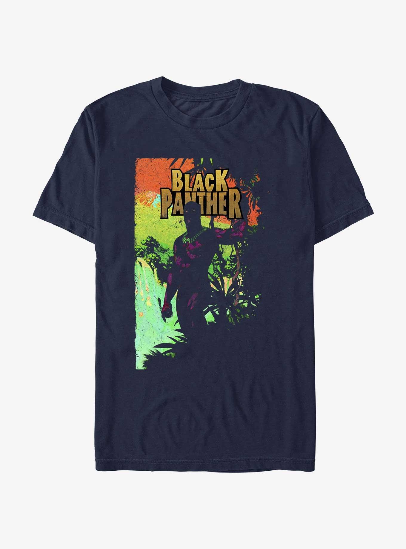 Marvel Black Panther Vivid Jungle T-Shirt, NAVY, hi-res