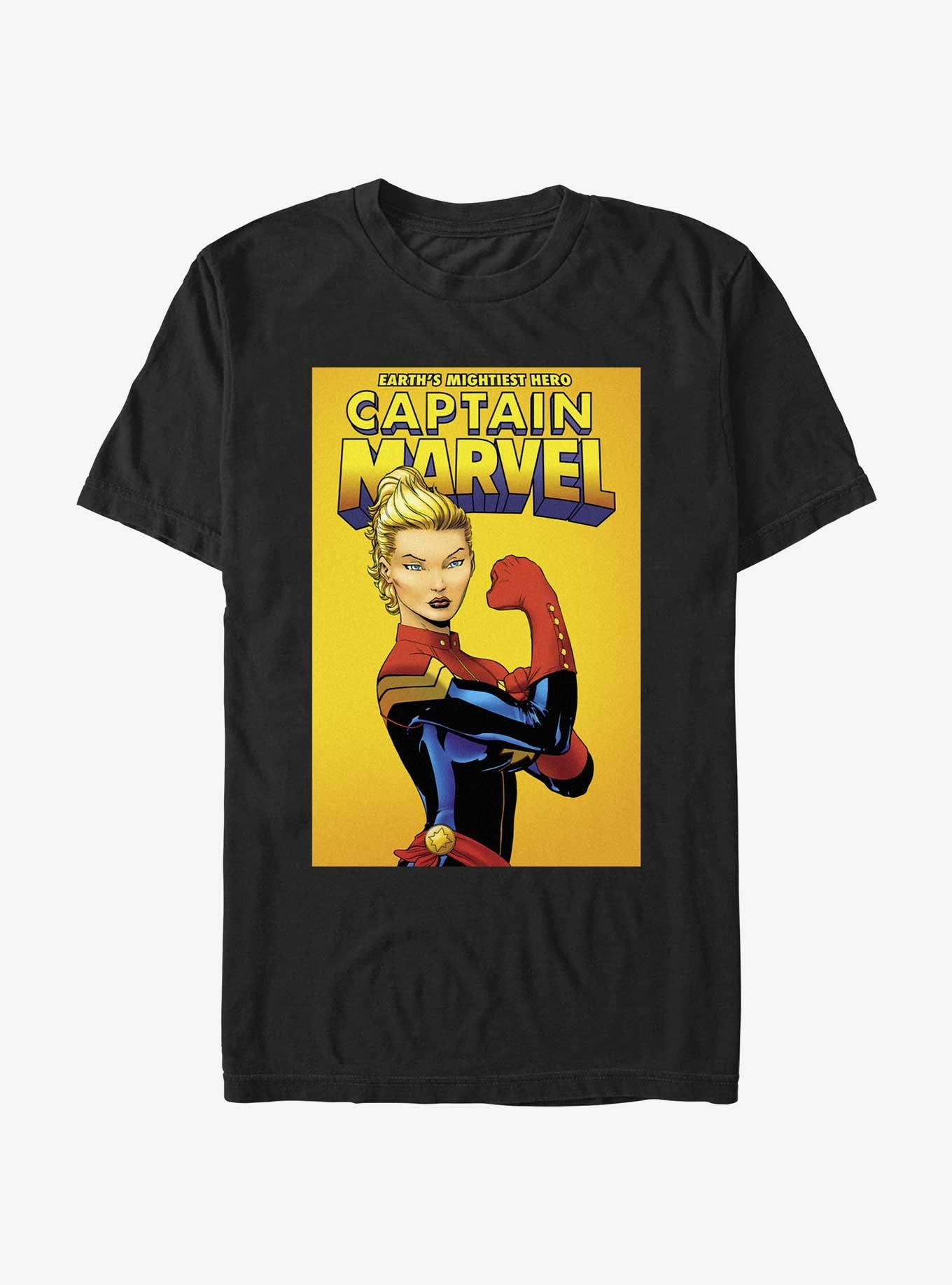 Marvel Captain Marvel Mightiest Hero T-Shirt, BLACK, hi-res
