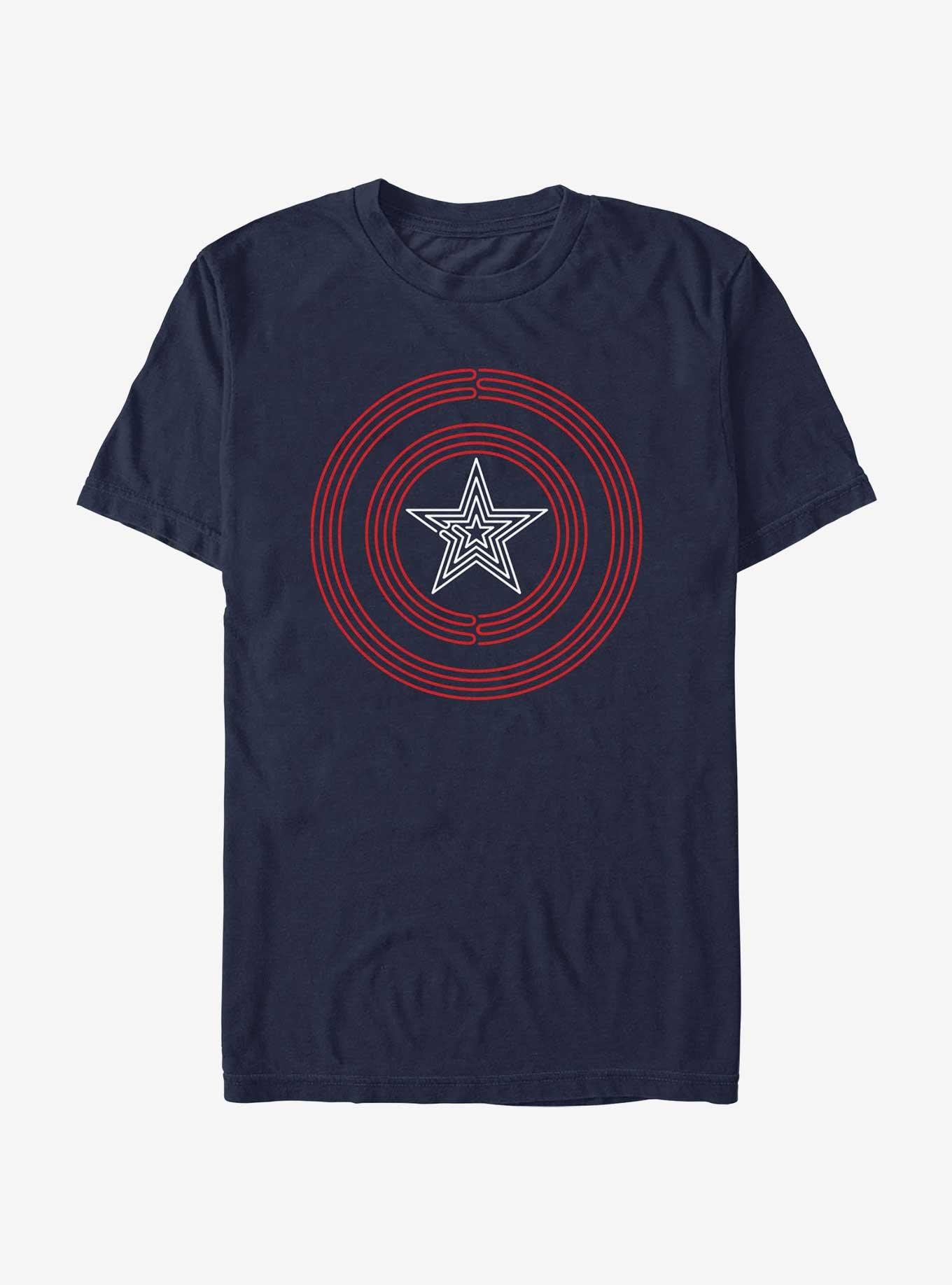 Marvel Captain America Continuous Logo T-Shirt, , hi-res