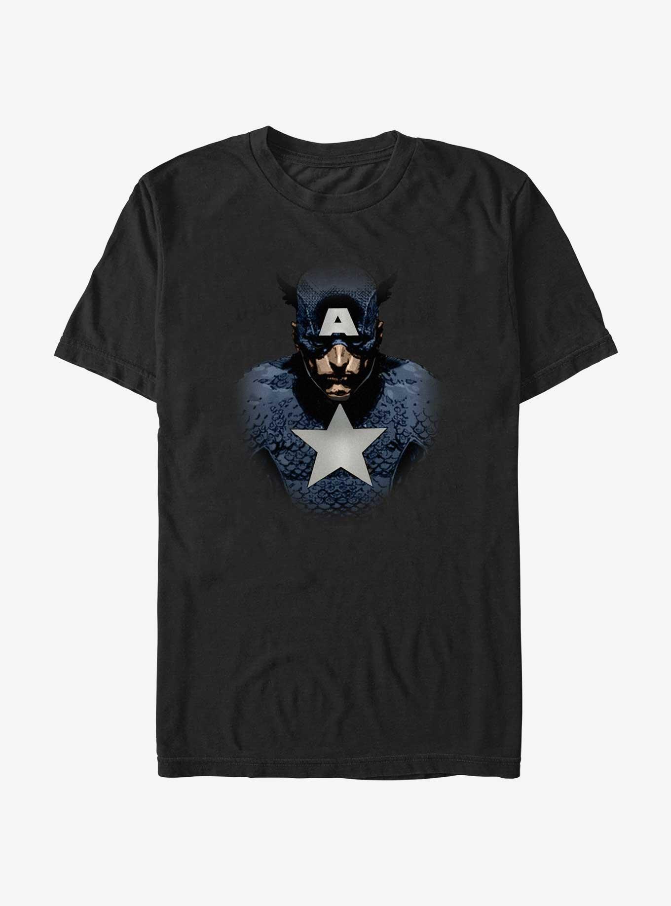 Marvel Captain America Spotlight T-Shirt, BLACK, hi-res