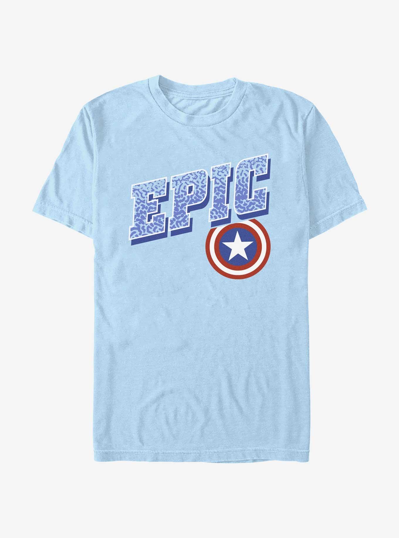 Marvel Captain America Epic Shield T-Shirt, LT BLUE, hi-res