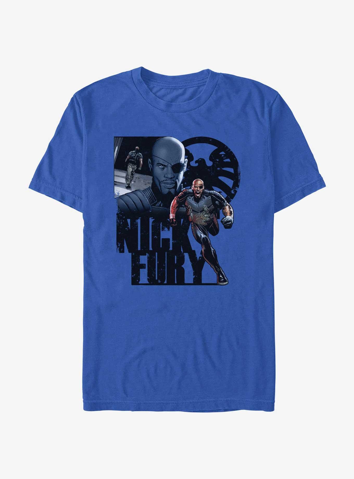 Marvel Nick Fury Walking T-Shirt, ROYAL, hi-res