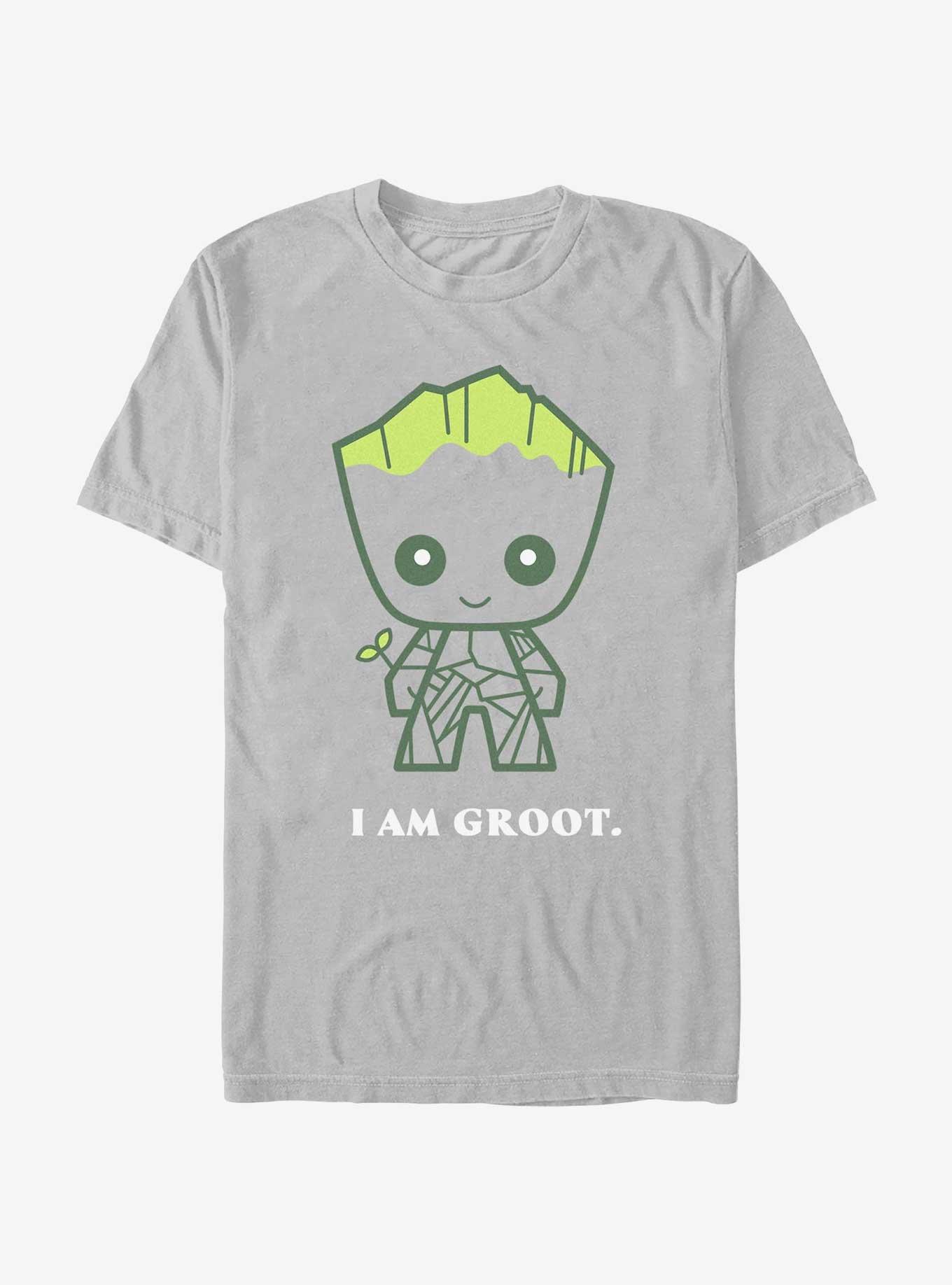 Marvel Guardians of the Galaxy Groot Is Me T-Shirt, SILVER, hi-res