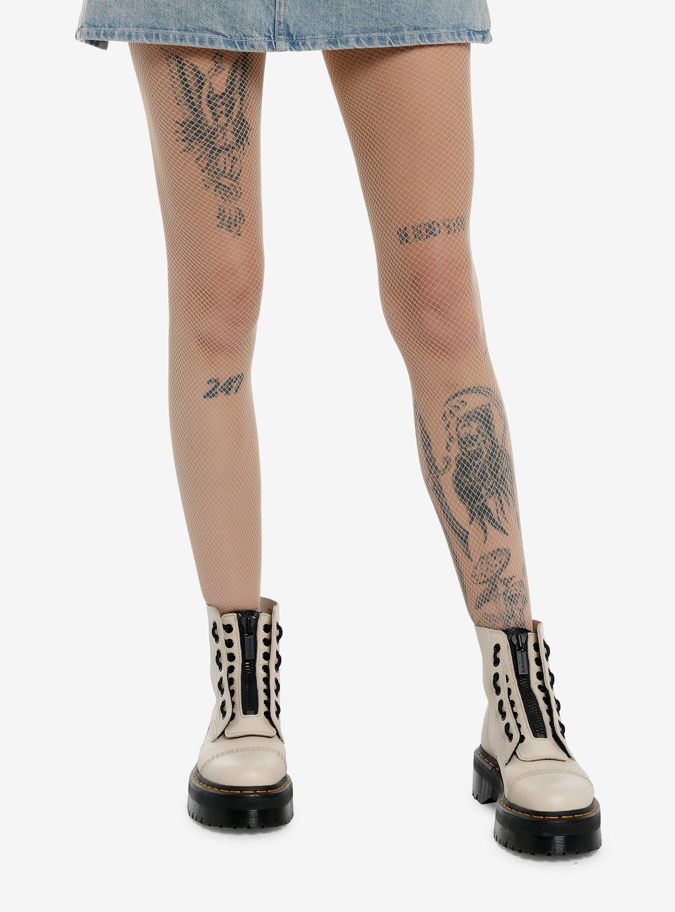 Nude Fishnet Tights, , hi-res