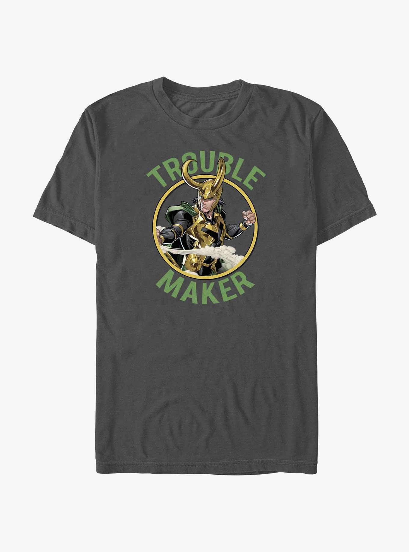 Marvel Loki Trouble Maker T-Shirt, CHARCOAL, hi-res