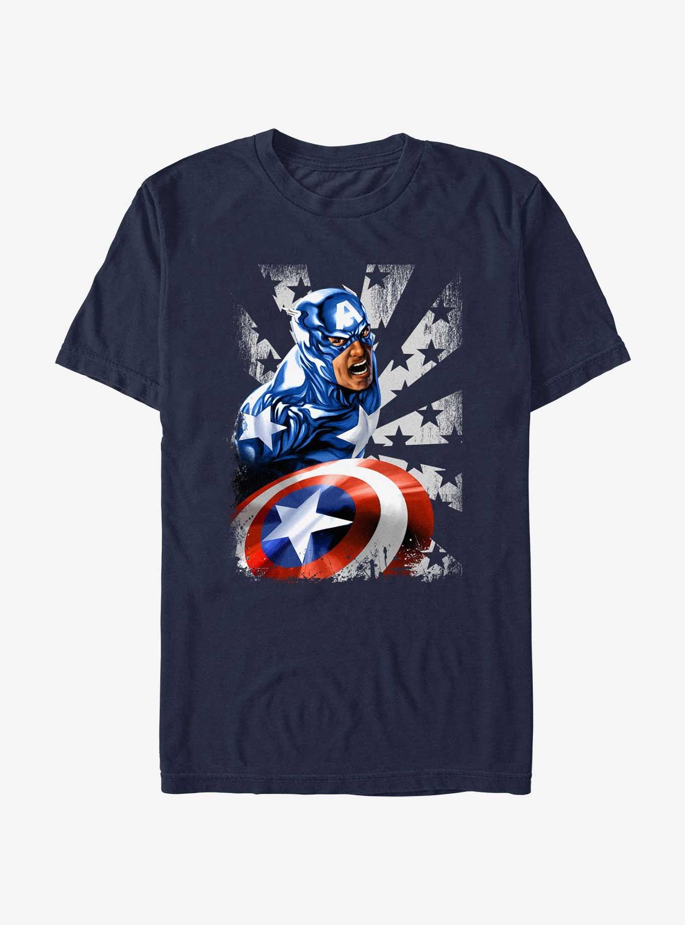 Marvel Captain America Star Man T-Shirt, NAVY, hi-res