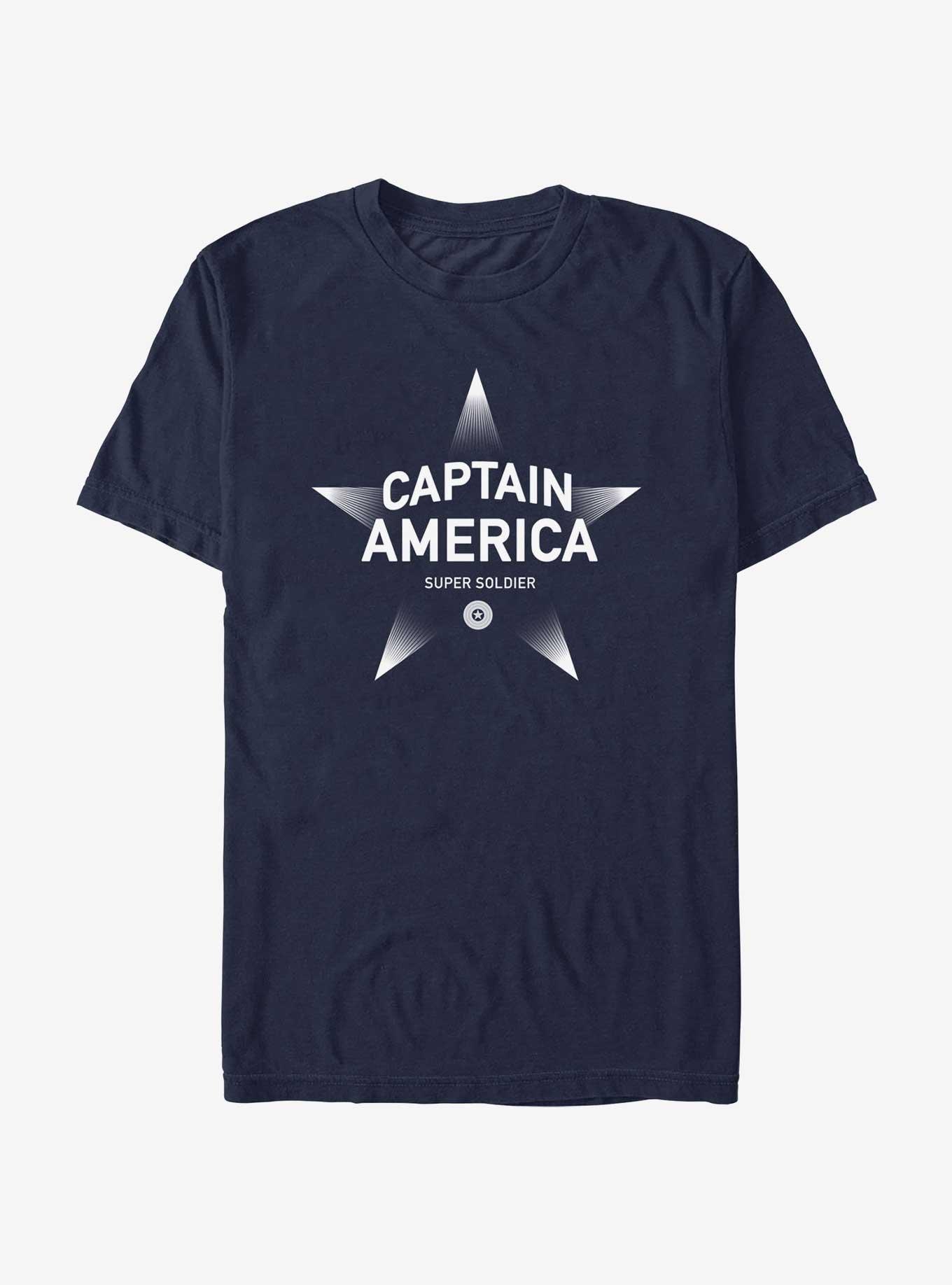 Marvel Captain America Star Super Soldier T-Shirt, NAVY, hi-res