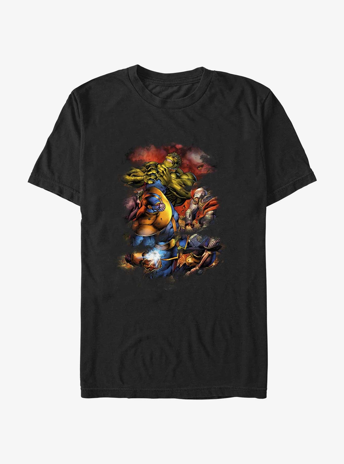 Marvel Thor Titan Fight T-Shirt, BLACK, hi-res