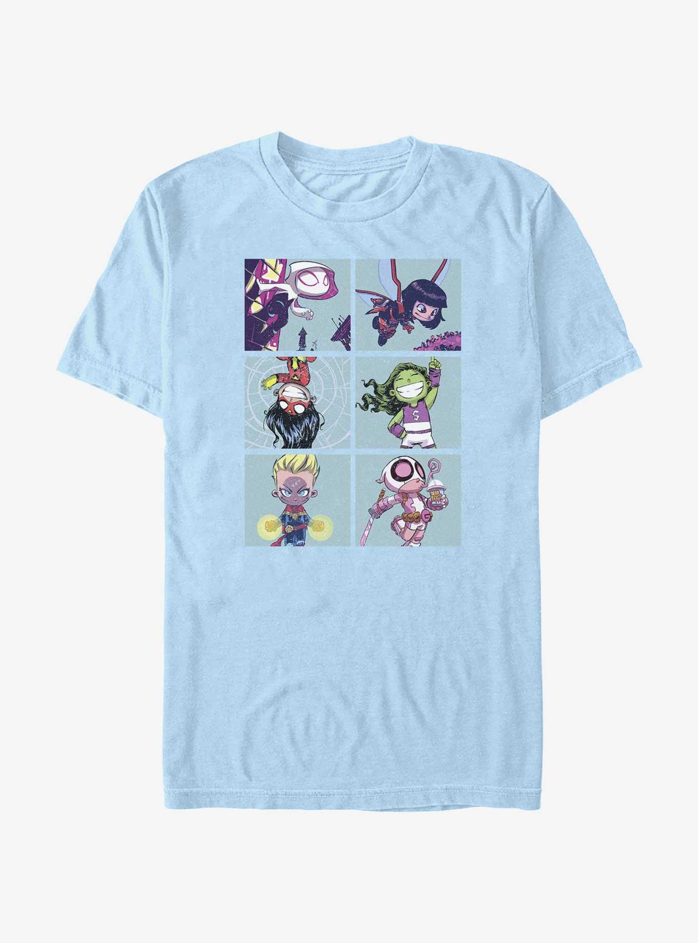 Marvel Avengers Chibi Girls Team T-Shirt, , hi-res