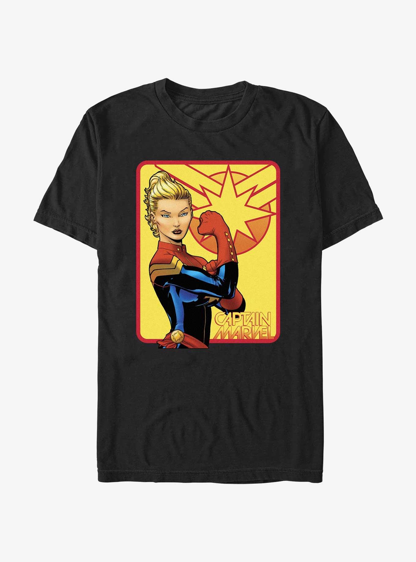 Marvel Captain Marvel We Can Do It T-Shirt, BLACK, hi-res