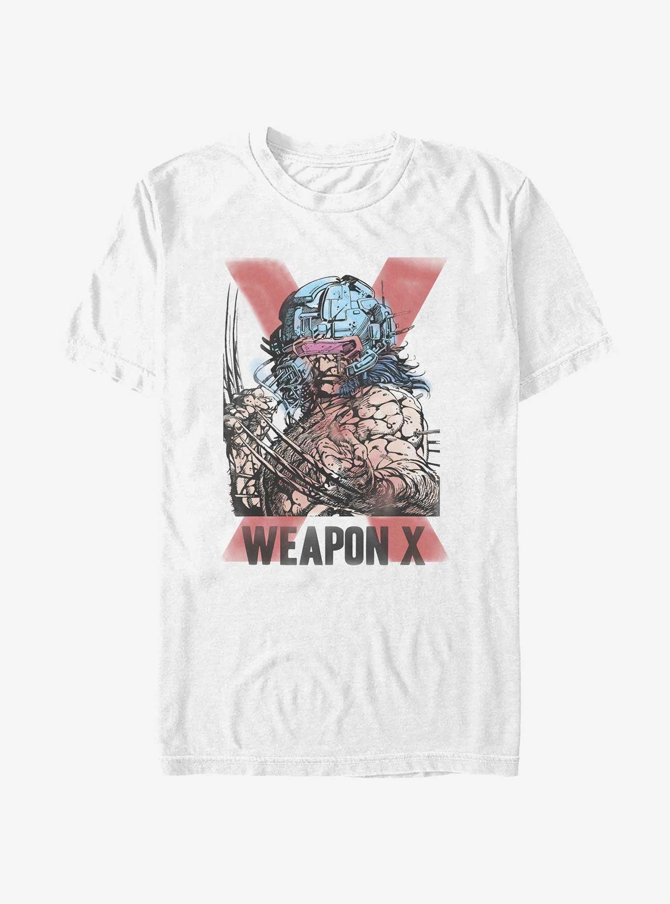 Marvel Wolverine Grunge Weapon X T-Shirt, WHITE, hi-res