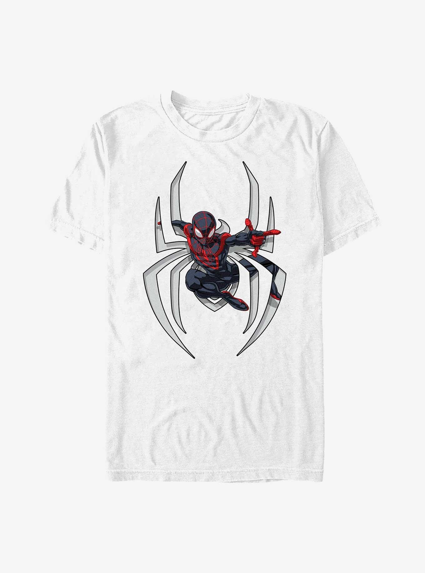 Marvel Spider-Man Miles Swing Spider T-Shirt, WHITE, hi-res