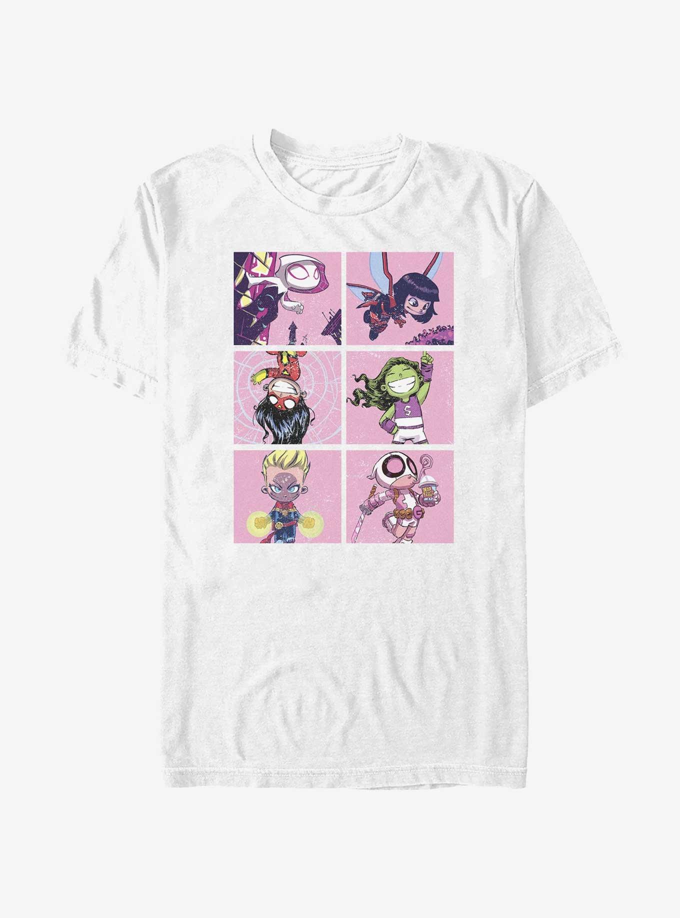 Marvel Avengers Chibi Girls Team T-Shirt, , hi-res