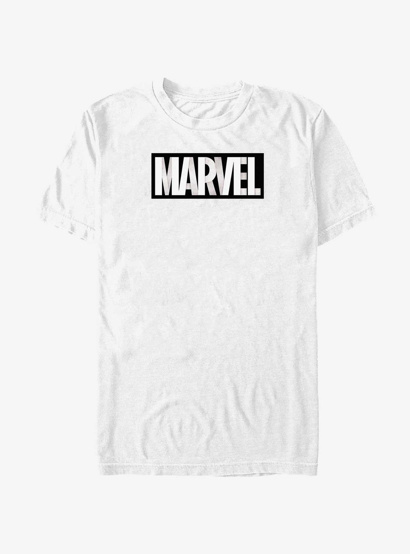 Marvel Overlap Logo T-Shirt, WHITE, hi-res