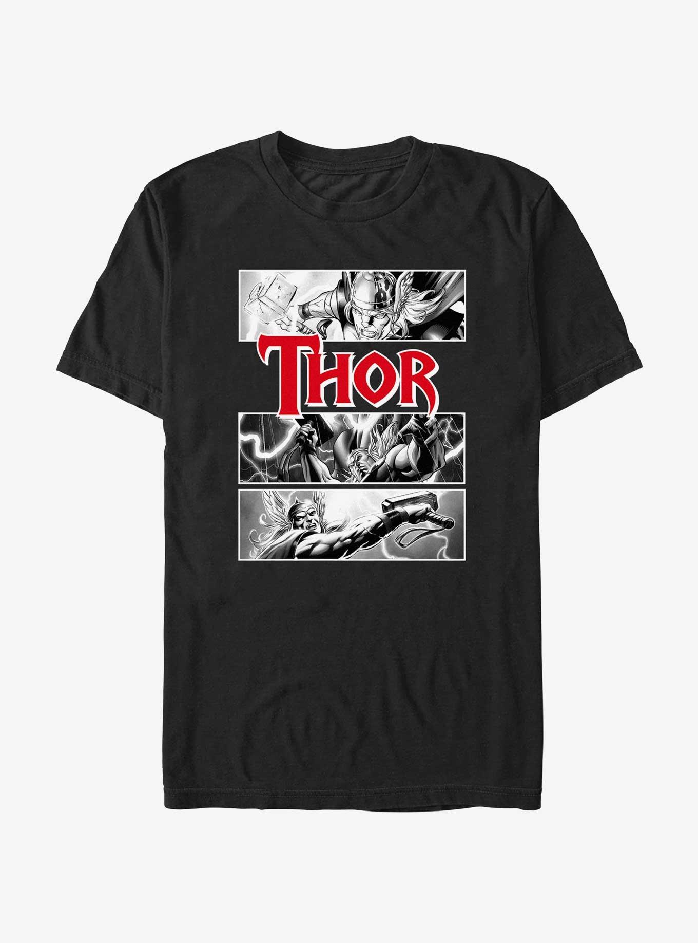 Marvel Thor Noir Panels T-Shirt