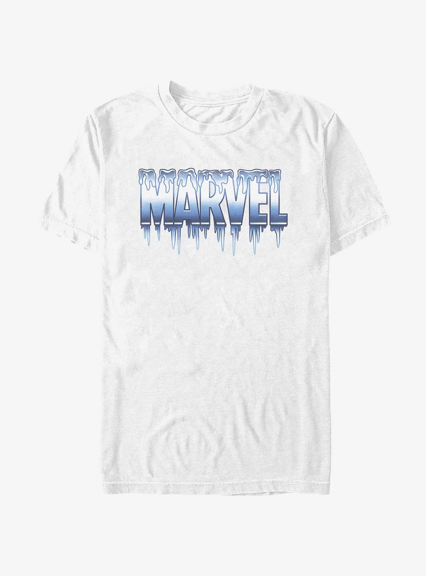 Marvel Frozen Logo T-Shirt, WHITE, hi-res