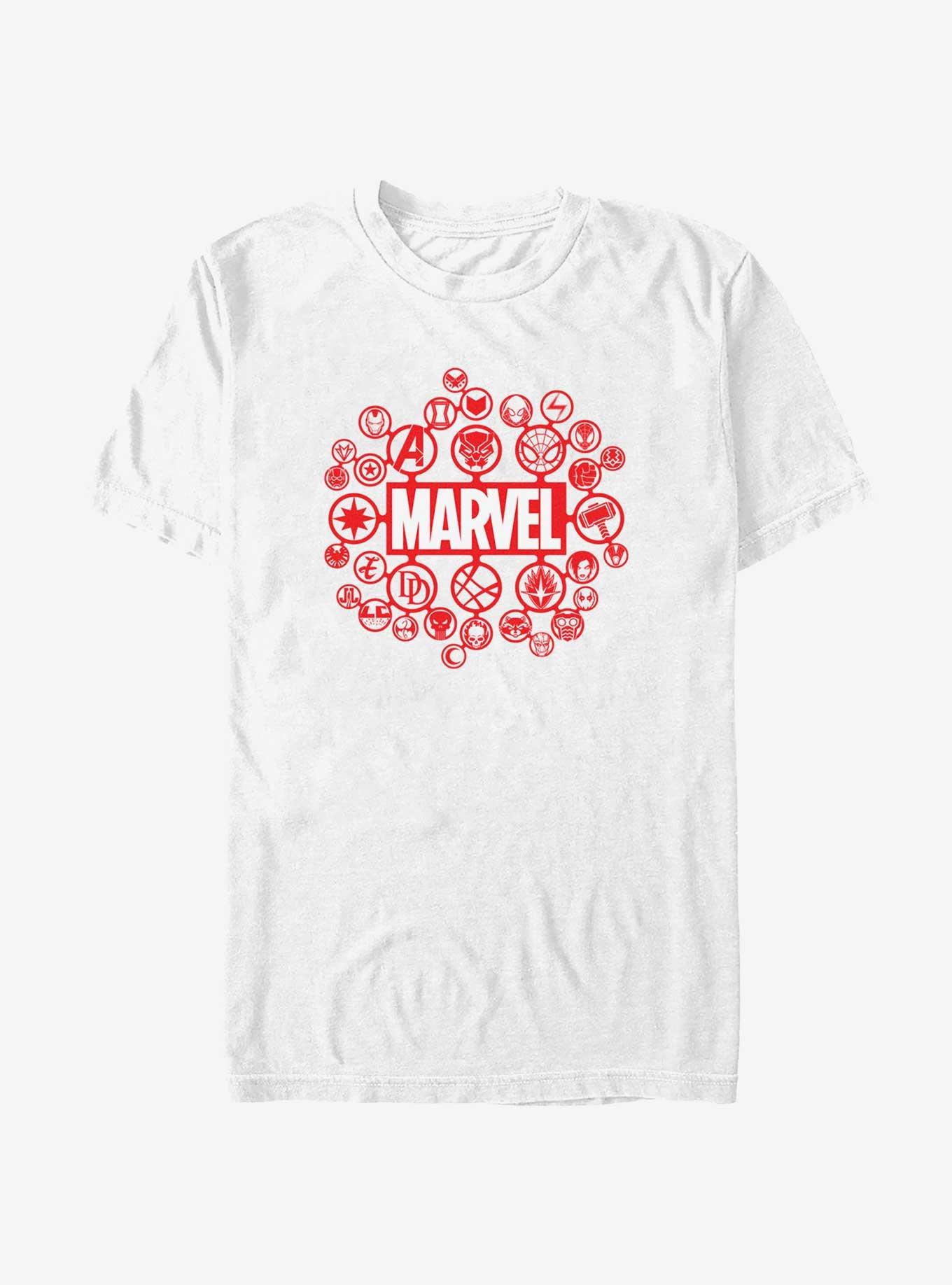 Marvel Icon Group T-Shirt, WHITE, hi-res