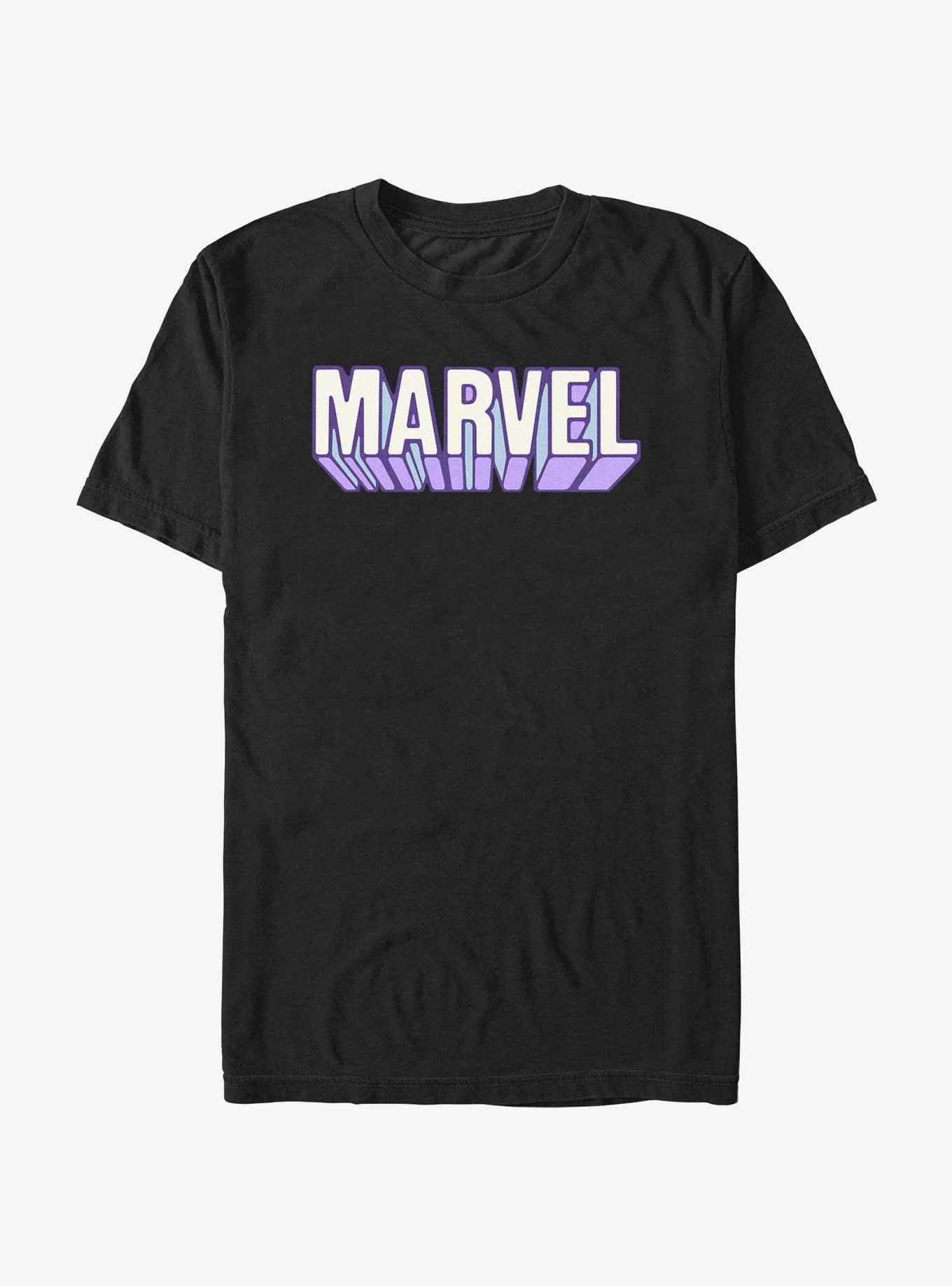 Marvel Neon Block Logo T-Shirt, , hi-res