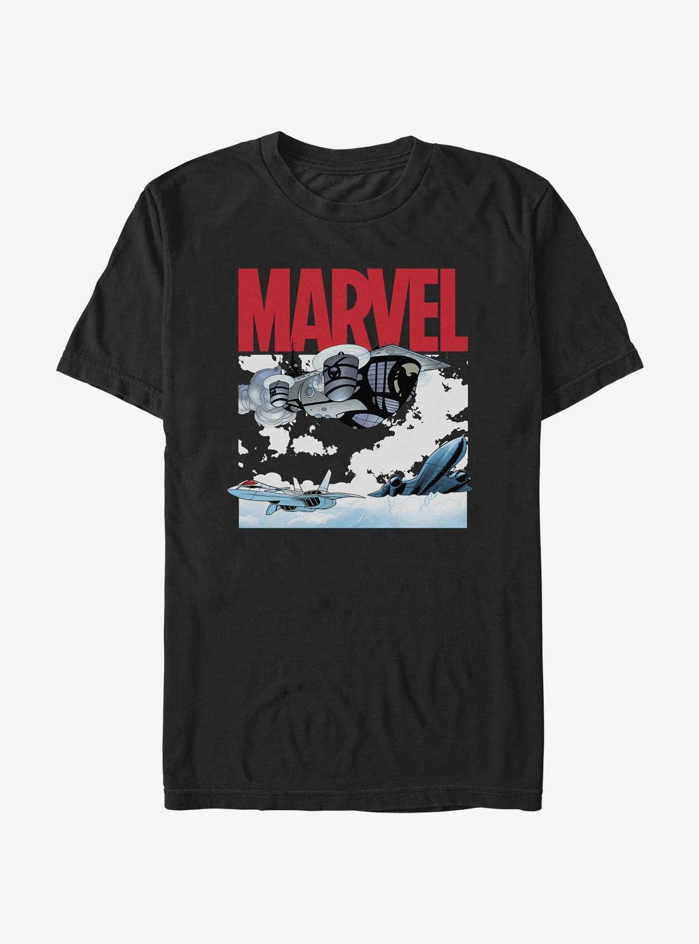 Marvel Planes T-Shirt, BLACK, hi-res