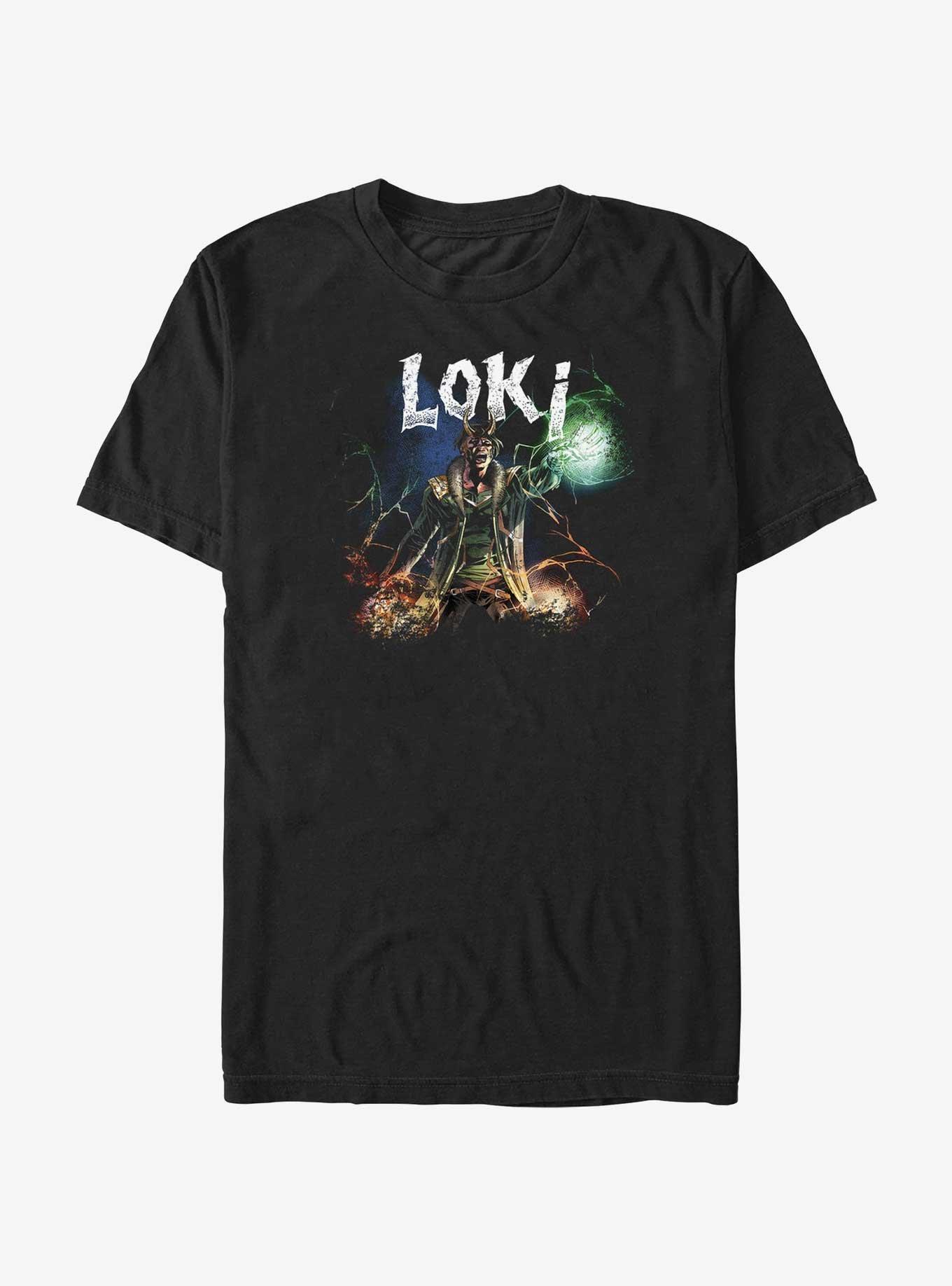 Marvel Loki Metal Mischief T-Shirt, BLACK, hi-res