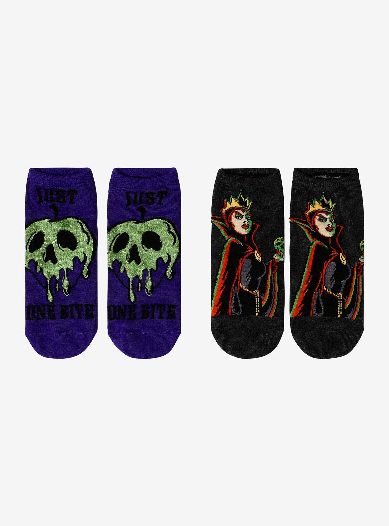 Disney Villains Evil Queen No-Show Socks 2 Pair, , hi-res