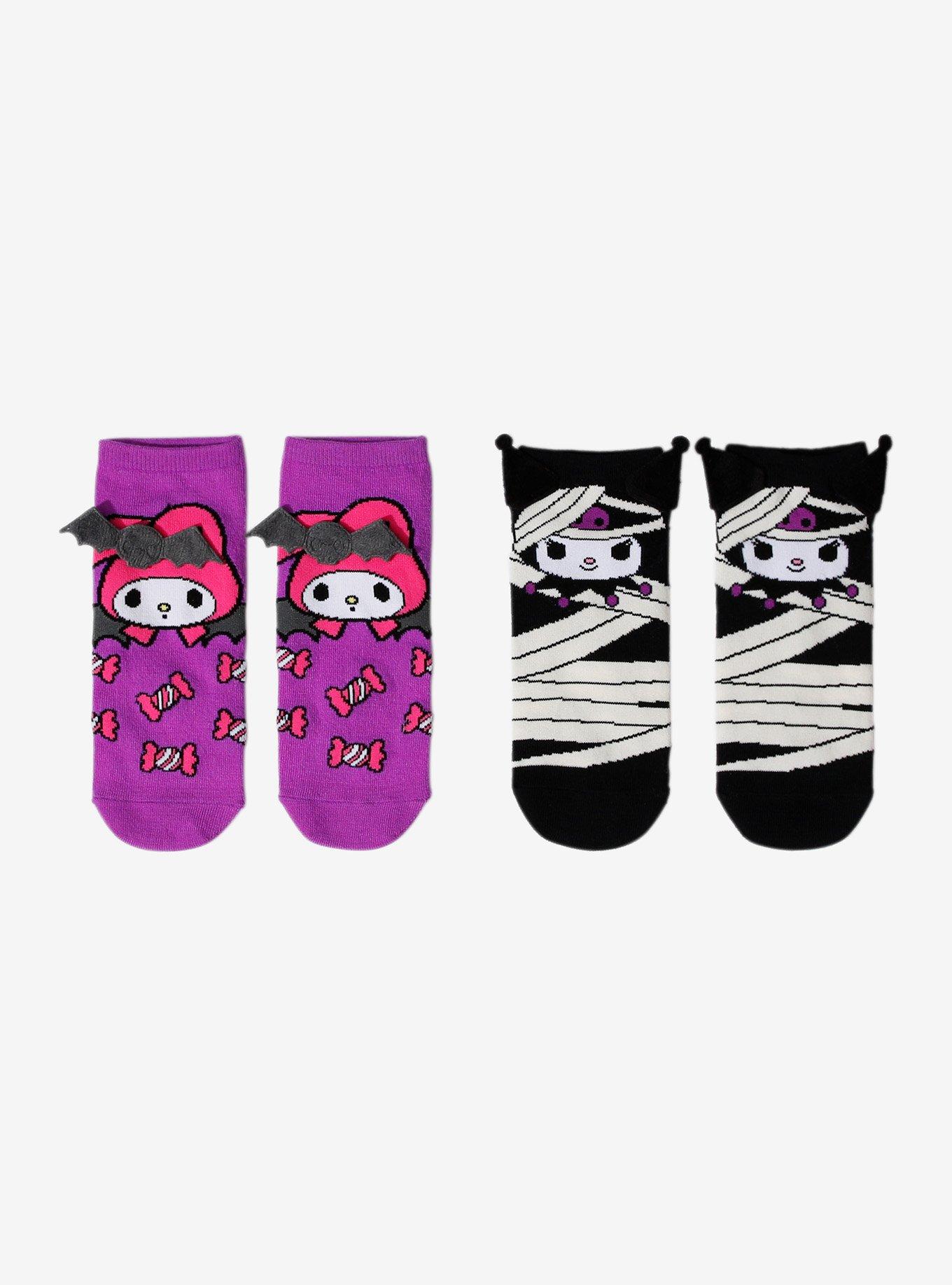 My Melody & Kuromi Halloween No-Show Socks 2 Pair, , hi-res