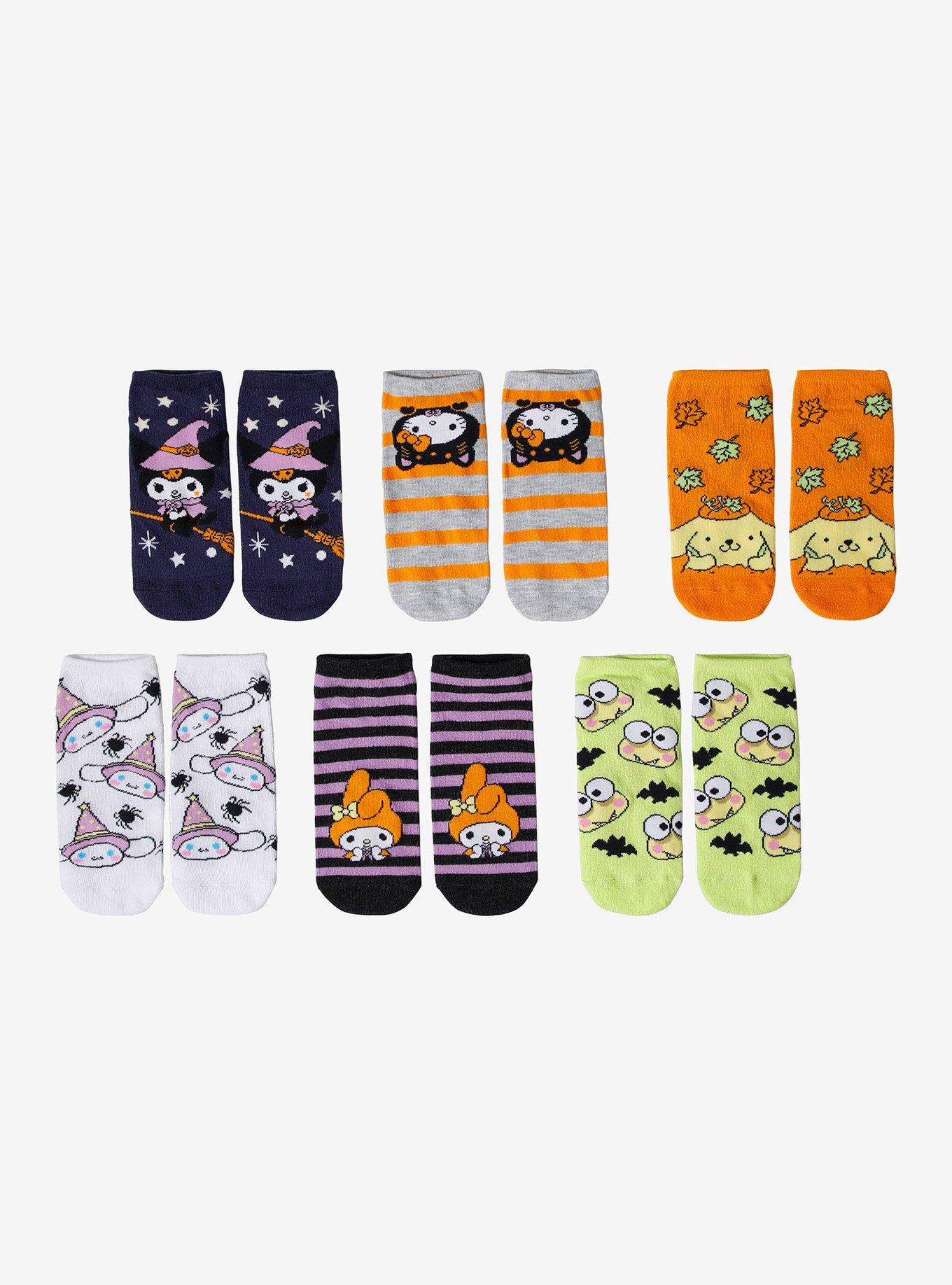 Hello Kitty And Friends Halloween No-Show Socks 5 Pair