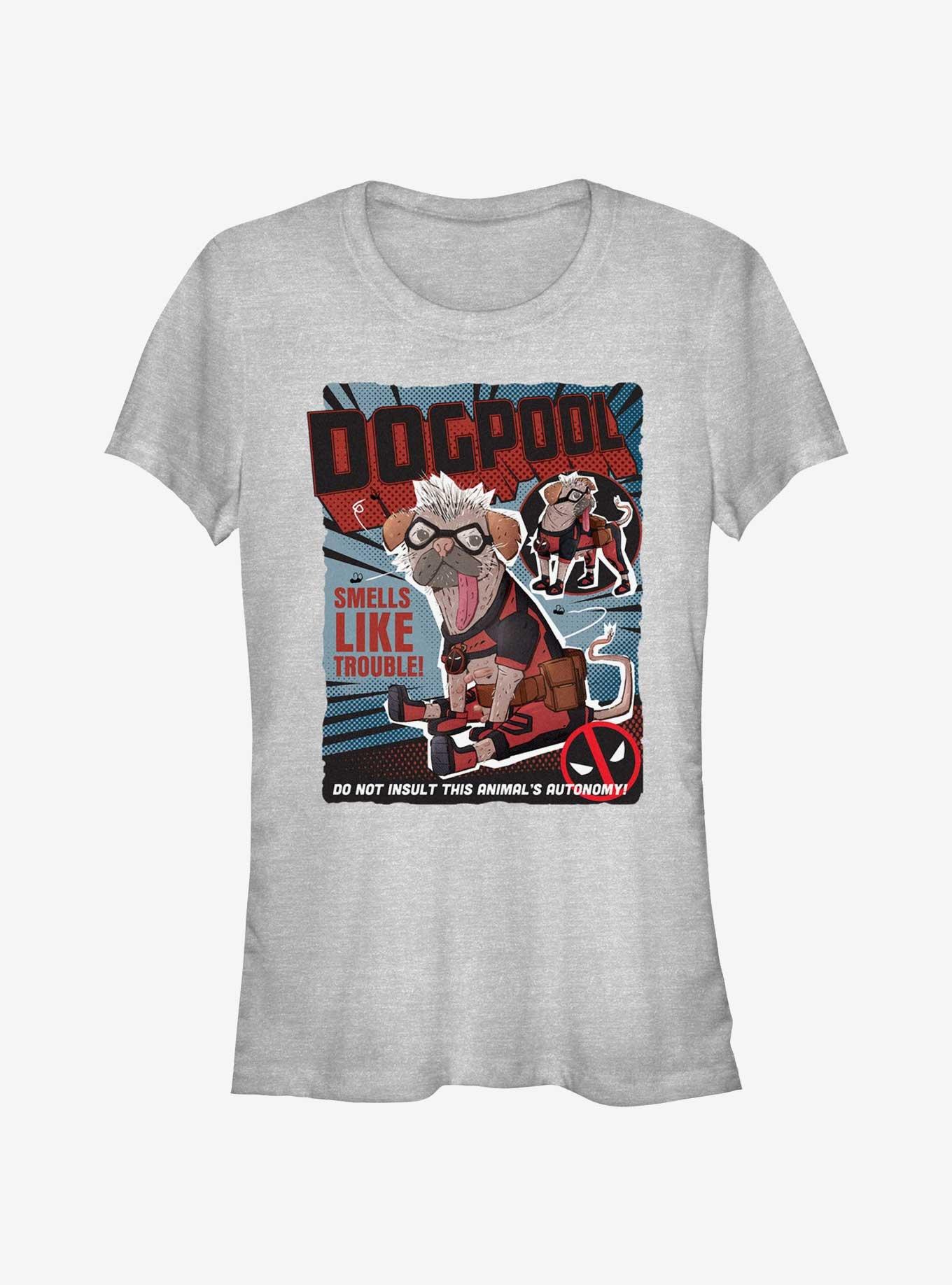 Marvel Deadpool & Wolverine Dogpool Cover Girls T-Shirt, ATH HTR, hi-res