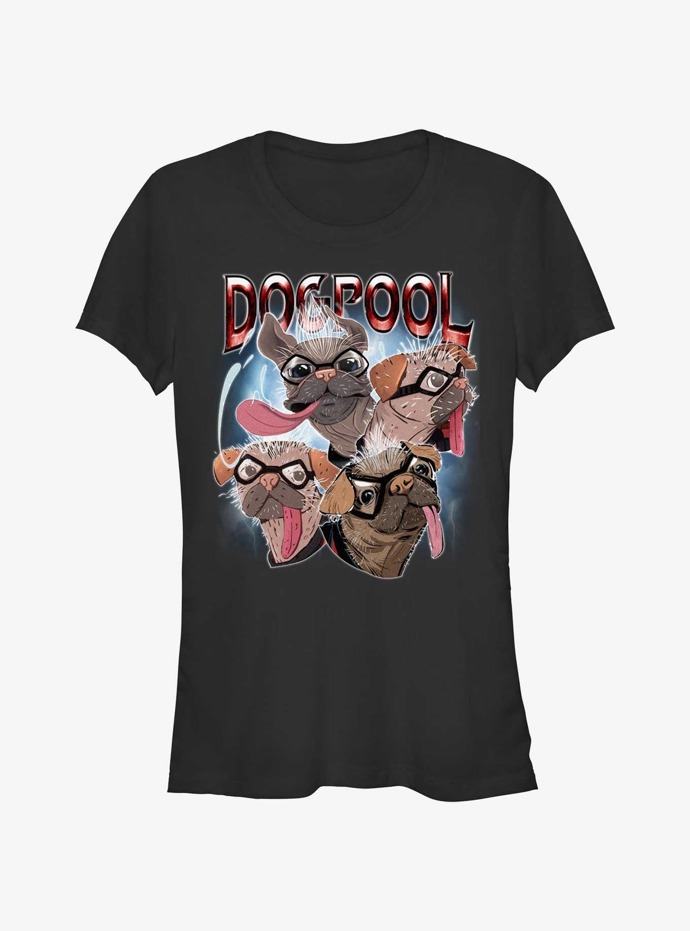 Marvel Deadpool & Wolverine Dogpool Faces Girls T-Shirt, , hi-res