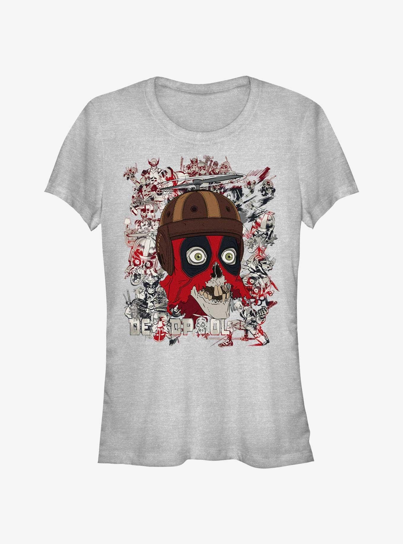Marvel Deadpool & Wolverine Zombie Deadpool Girls T-Shirt
