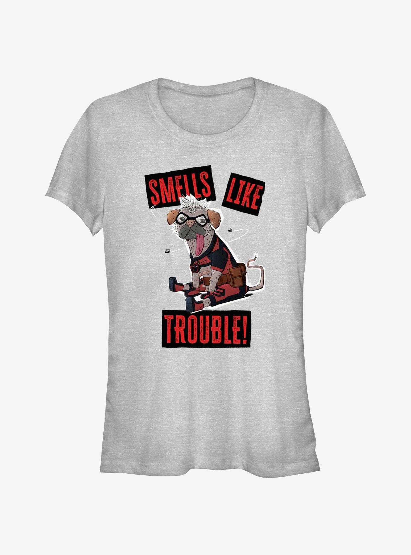 Marvel Deadpool & Wolverine Smells Like Trouble Dogpool Girls T-Shirt, , hi-res