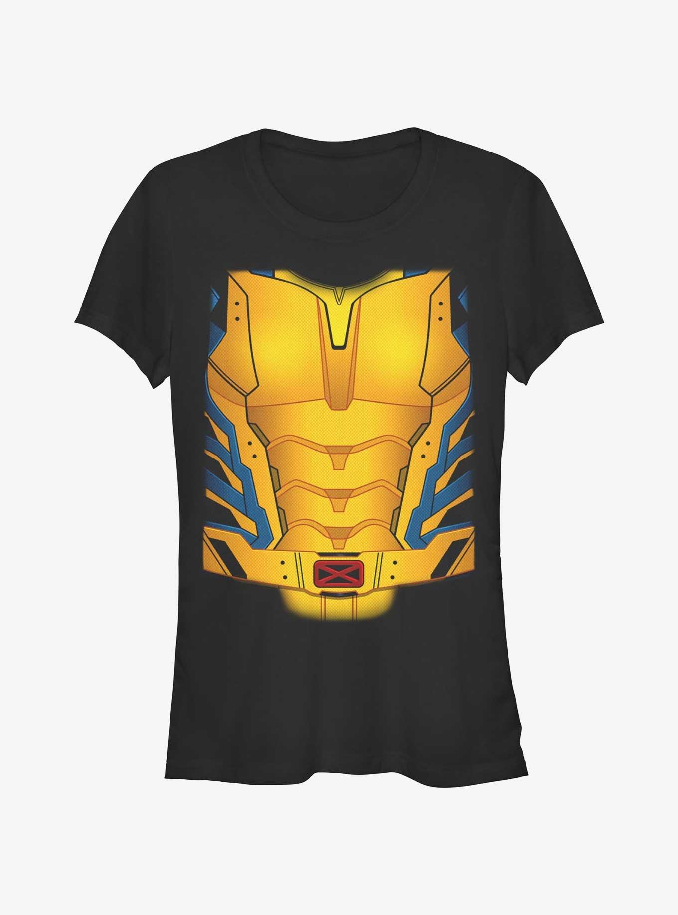 Marvel Deadpool & Wolverine Wolverine Costume Girls T-Shirt, BLACK, hi-res