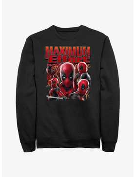 Marvel Deadpool & Wolverine Maximum Effort Sweatshirt Hot Topic Web Exclusive, , hi-res