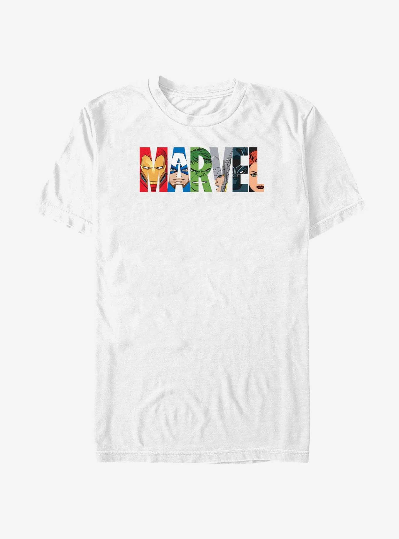 Marvel Avengers Logo Classic Characters T-Shirt 