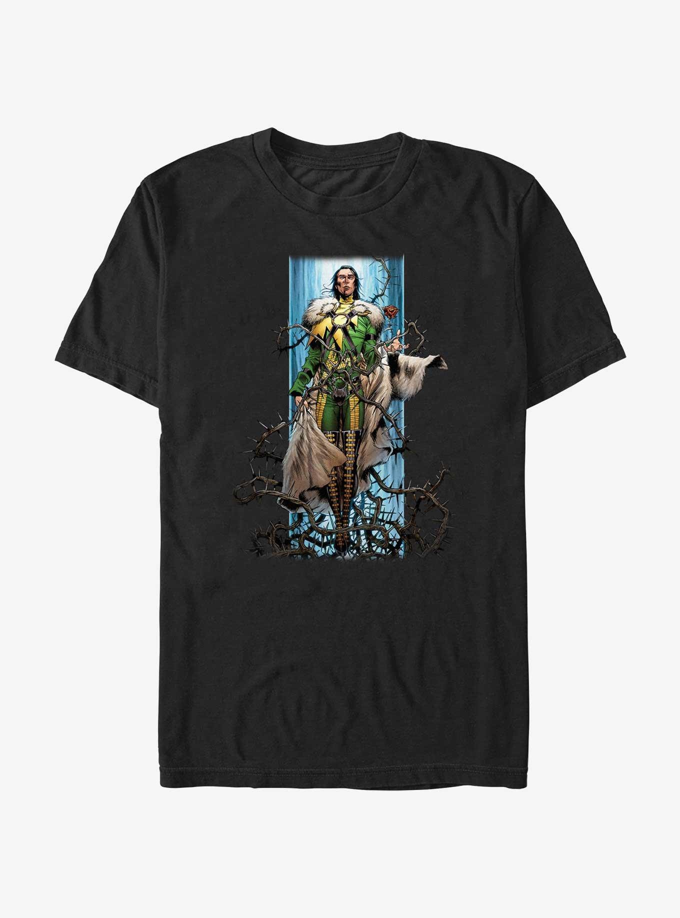 Marvel Loki Trapped In Briar T-Shirt, BLACK, hi-res view 1
