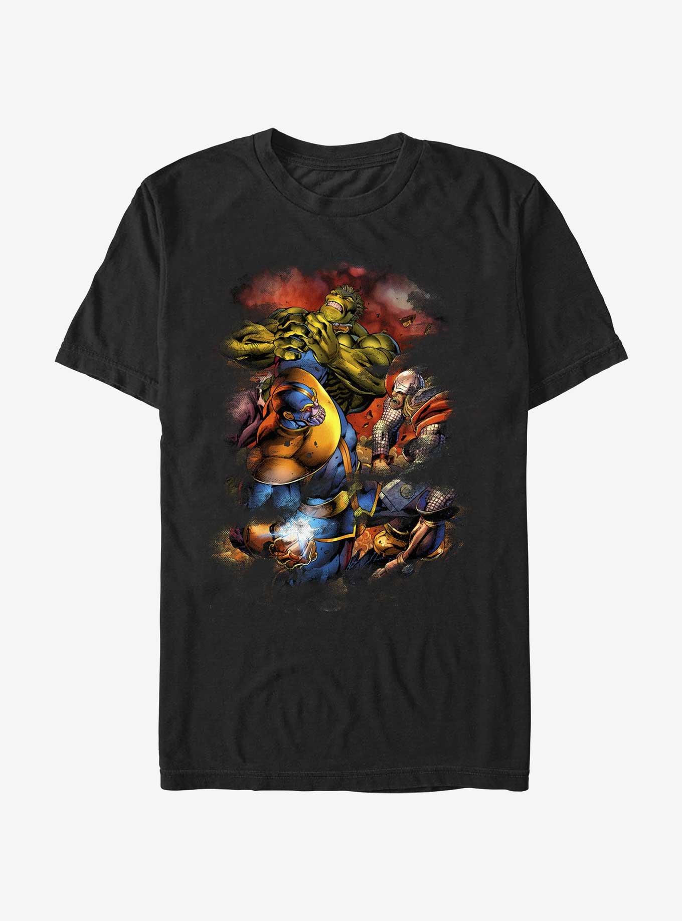 Marvel Avengers Titan Fight T-Shirt, BLACK, hi-res