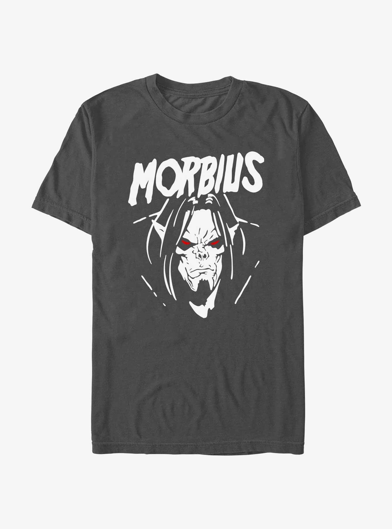 Marvel Morbius Vampire Face T-Shirt, CHARCOAL, hi-res